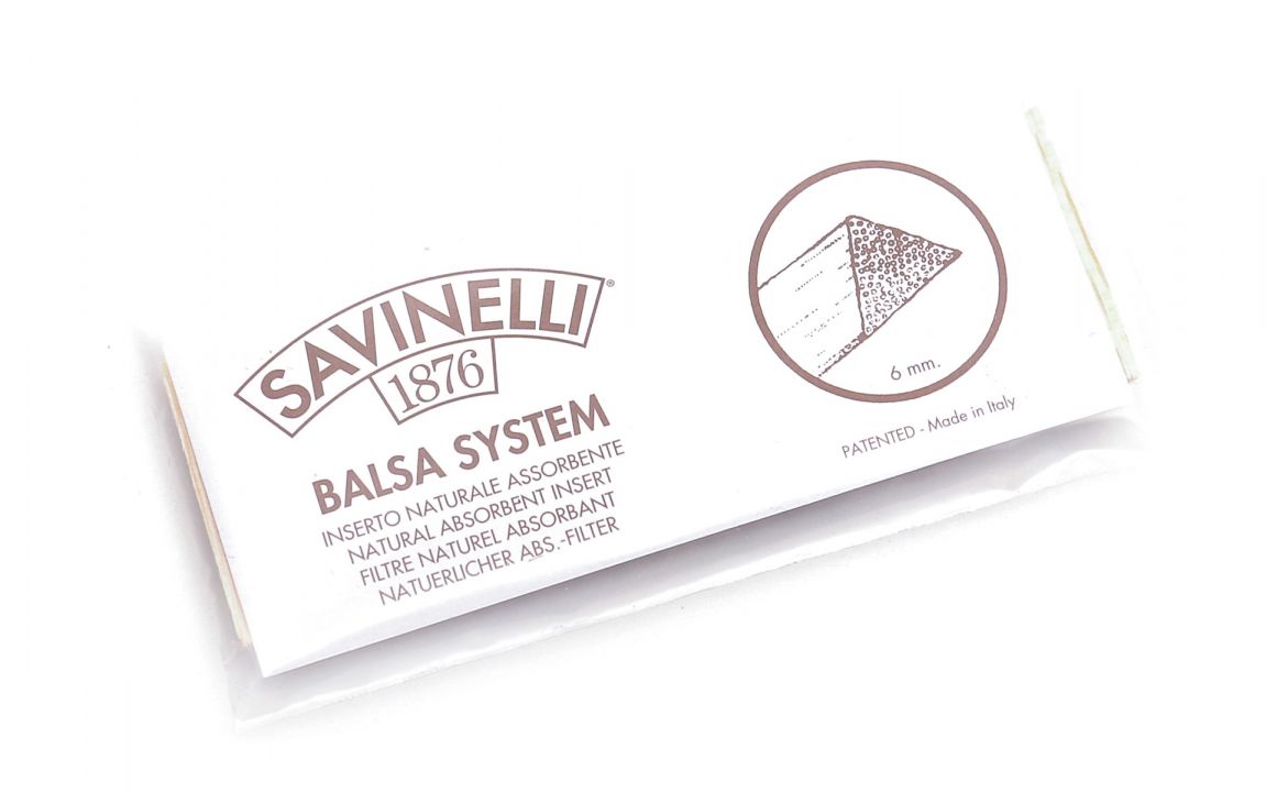 Savinelli - 20 Filtri in Balsa per Pipa da 6mm