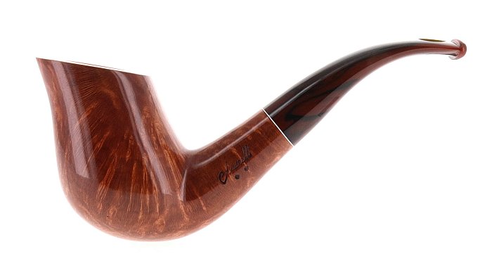 Pipa Amorelli ** 2 STELLE liscia marrone shape freehand 9mm