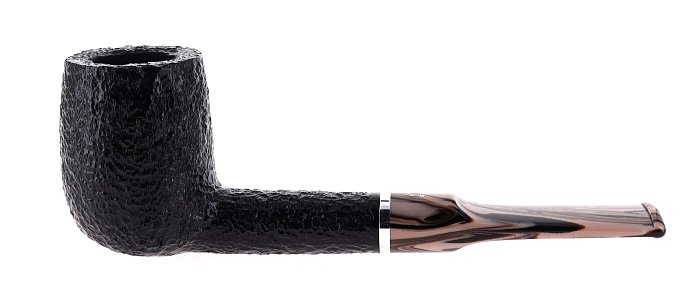Pipa Savinelli Morellina 114 rusticata nera shape chubby billiard filtro 6mm