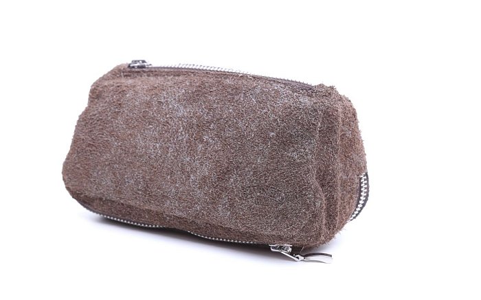 Savinelli - Astuccio Pipa e Tabacco in Pelle Scamosciata Maculata