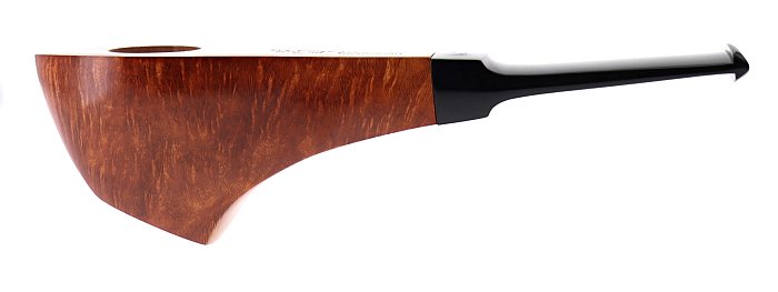Pipe Ser Jacopo dalla Gemma LA FUMA FINCHE' TIRA liscia arancione shape freehand