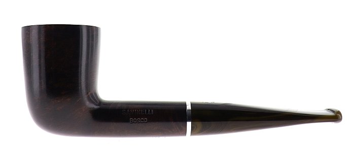 Pipa Savinelli Bosco 409 liscia, marrone scuro, shape Dublin dritta, filtro 9mm