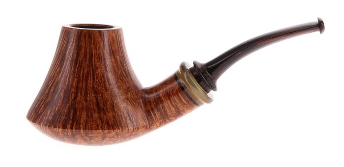 Pipa Damini liscia marrone shape stand up vulcano