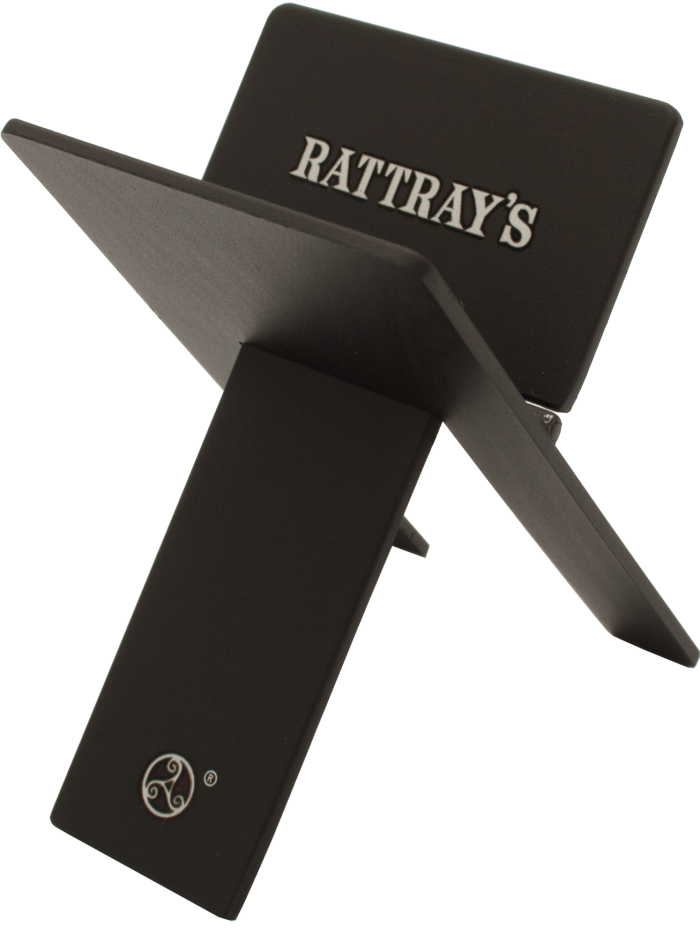 Rattray's - Poggia sigari pieghevole da tasca con fodero pelle - Nero