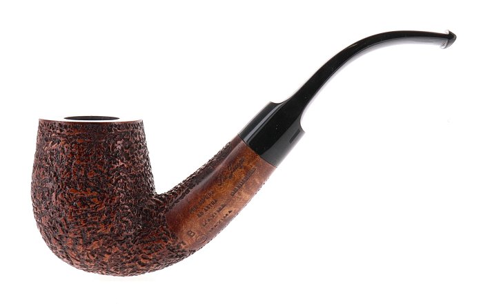 Pipa Ser Jacopo dalla Gemma R1 B MAXIMA MAXIMA rusticata marrone shape magnum bent billiard