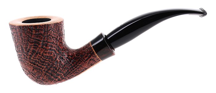 Pipa Il Ceppo GRUPPO 1 sabbiata marrone shape half bent dublin 9mm