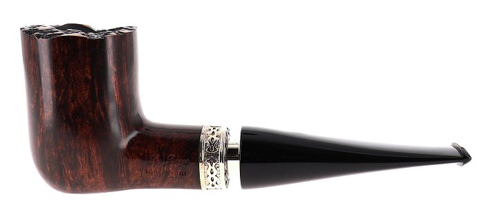 Pipa Ser Jacopo dalla Gemma L1 D DELECTA MAXIMA liscia marrone shape magnum stand up maigret chubby billiard