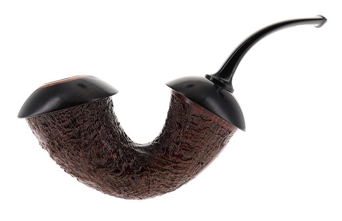 Pipa C-pipe GRUPPO 7 REVERSE CALABASH sabbiata marrone shape calabash