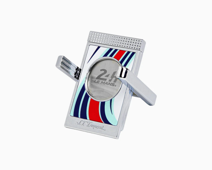 ST Dupont - Tagliasigari Cutter con appoggia sigaro - 24H Le Mans - Limited Edition - Bianco/Cromato