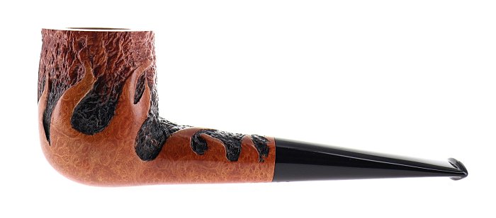 Pipa Castello 100° ANNIVERSARIO TABACCHERIA GUZZI Fiamme rusticata fumè shape stand up billiard Edizione Limitata Numerata N° 26/29