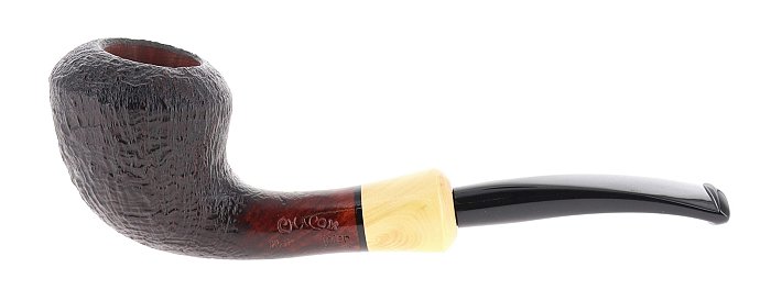 Pipa Chacom MAITRE PIPIER sabbiata marrone shape rhodesian semicurva