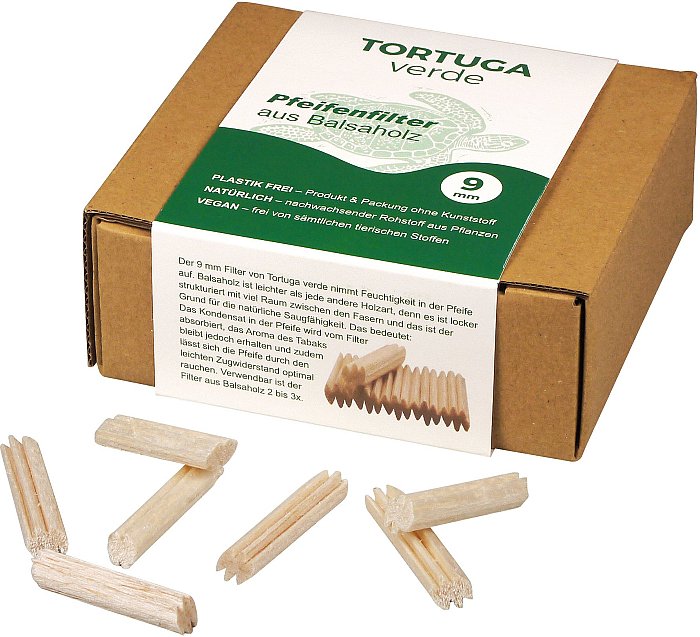 Tortuga - 110 Filtri in Balsa - 9mm