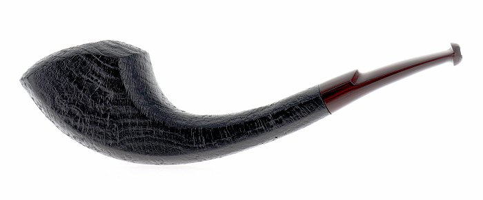 Pipa BRENTEGANI SABBIATA nera shape panel oliphant
