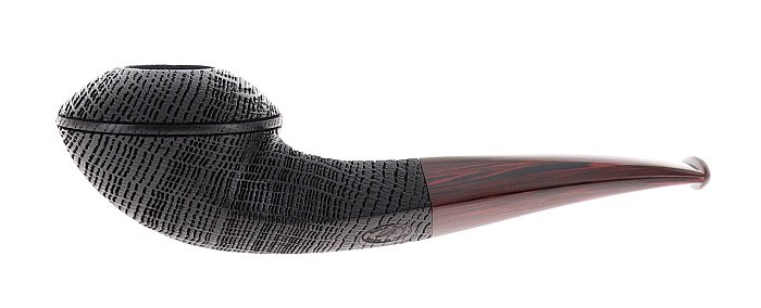 Pipa DUCA BARONE morta bog oak shape 1/8 rhodesian semicurva