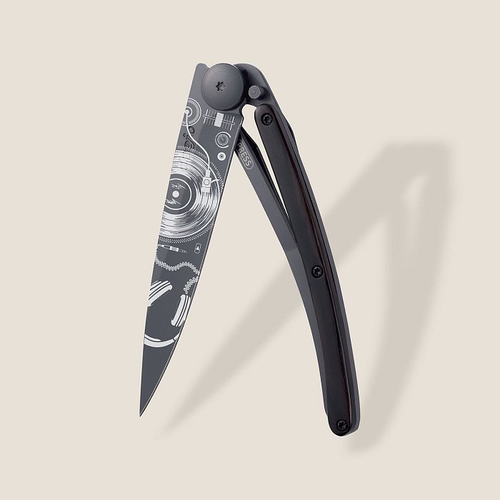 Deejo - Coltello 37G Vinyl - Legno di Ebano