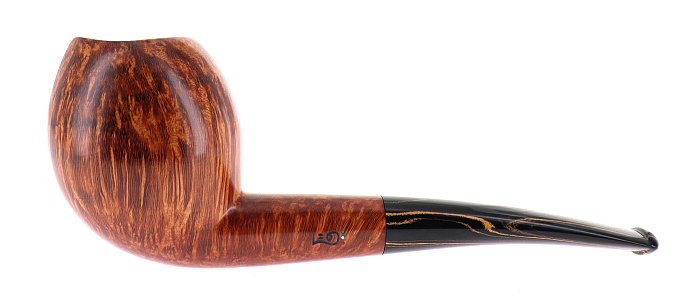 Pipa LEO Ambra liscia marrone shape freehand semicurva