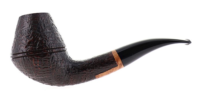 Pipa Il Ceppo GRUPPO 1 sabbiata marrone shape magnum half bent bulldog semicurva 9mm