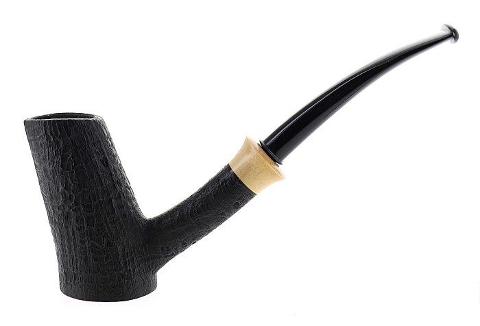 Pipa DUCA BARONE sabbiata scura shape cherrywood poker