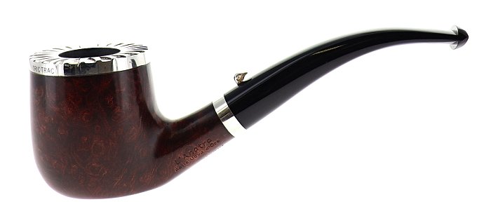 Pipe L'Anatra dalle Uova d'Oro BACKGAMMON liscia marrone shape bent billiard