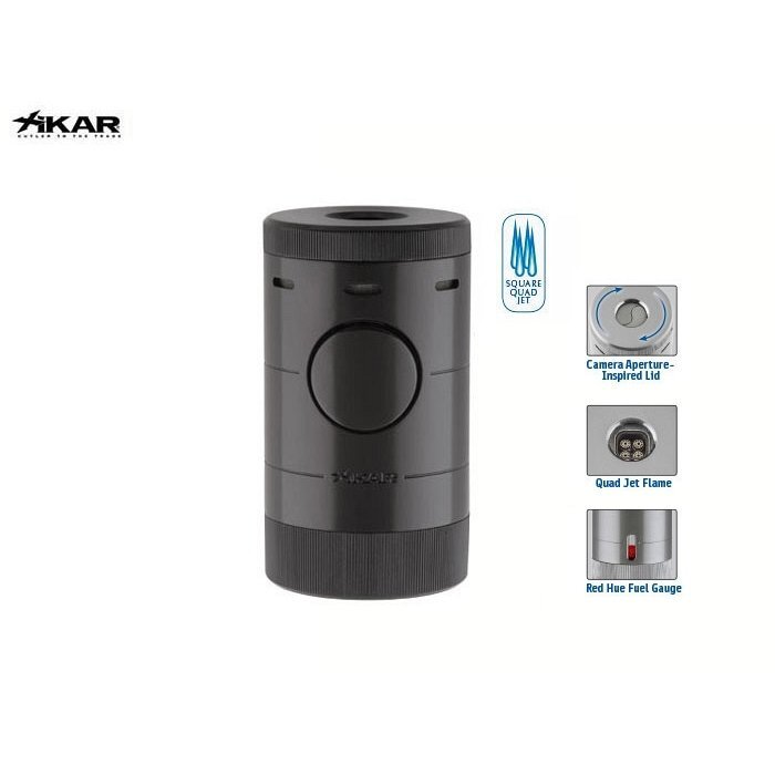 XICAR - Accendino JetFlame VOLTA QUADRA TABLE Black