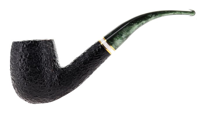 Pipa SAVINELLI St. Nicholas 2021 606 KS rusticata shape bent billiard 9mm