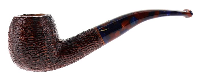 Pipa Savinelli Fantasia 626 Rusticata marrone shape half bent