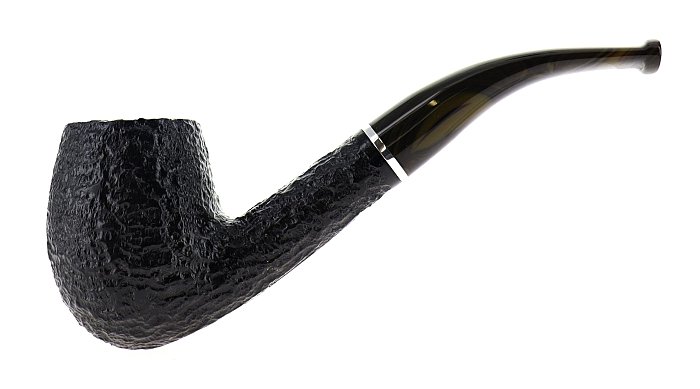 Pipa Savinelli Bosco 670 rustica, marrone scuro, shape Egg curva, filtro 6mm