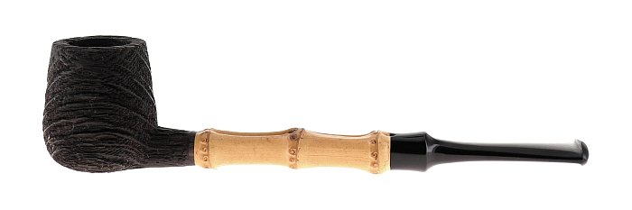 Pipa BRENTEGANI MORTA BOG OAK BAMBOO shape stand up brandy bamboo
