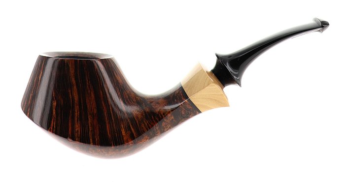 Pipa C-pipe GRUPPO 5 liscia marrone shape freehand brandy
