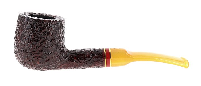 Pipa SAVINELLI St. Nicholas 2024 121 KS rusticata shape stand up cherrywood poker - FIltro 6mm - Edizione Limitata