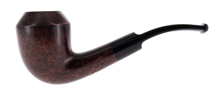 Pipa Mastro Geppetto by Ser Jacopo EXIMIA liscia marrone scura shape bulldog 9mm