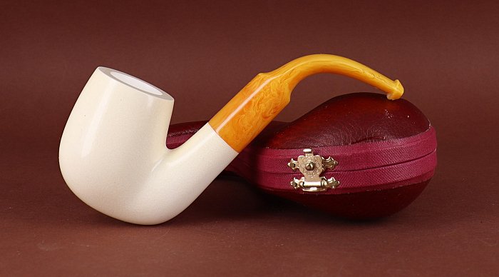 Pipa in Schiuma di mare Lubinski GRUPPO 7 LISCIA shape hungarian oom paul