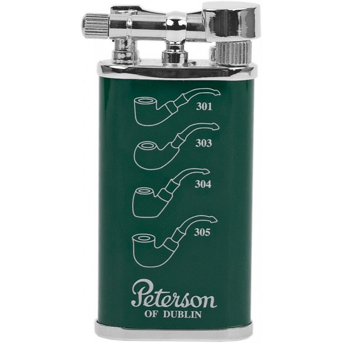 Peterson - Accendino Pipa Laccato Verde "Shapes"