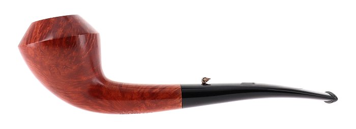 Pipa L'Anatra dalle Uova d'Oro VENTURA liscia marrone shape freehand