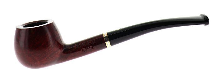 Pipa Savinelli Petite new 313E 2025, liscia marrone, shape Prince semicurva, filtro 3mm