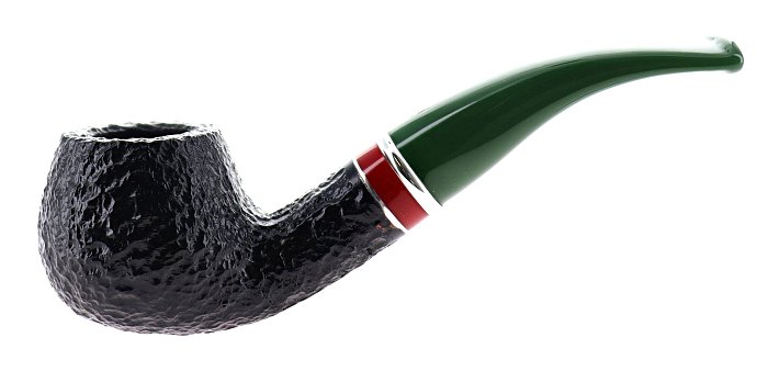 Pipa SAVINELLI St. Nicholas 2025 646 KS rusticata shape bent rhodesian - FIltro 6mm - Edizione Limitata