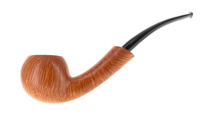 Pipa DUCA "DUCA" liscia chiara fiammata shape apple freehand semicurva