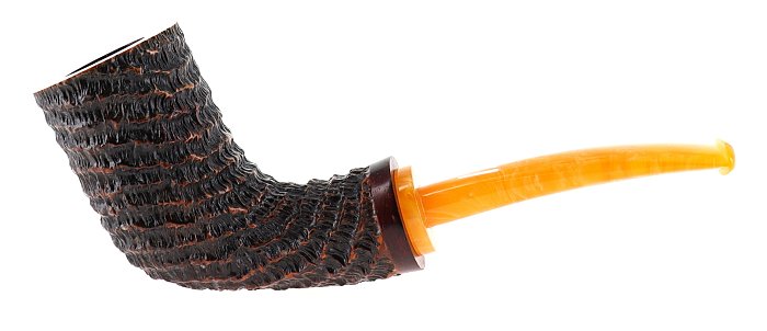 Pipa Sesa *** rusticata fake sabbiata marrone shape freehand