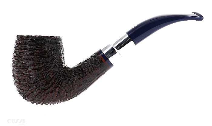 Pipa Savinelli Eleganza 606 KS marrone scura rusticata shape bent billiard