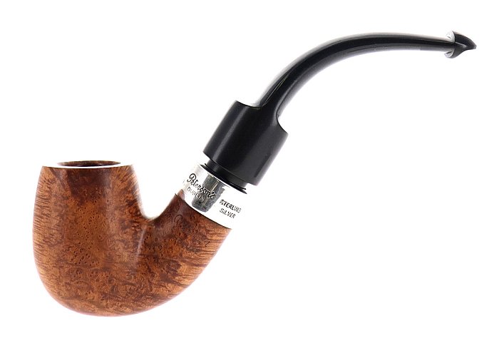 Pipa Peterson of Dublin OLD COLOUR DE LUXE SYSTEM 11S liscia marrone shape bent billiard