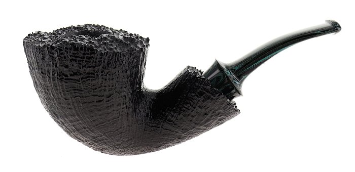 Pipa LA BIOTA sabbiata nera shape chubby bent dublin barktop
