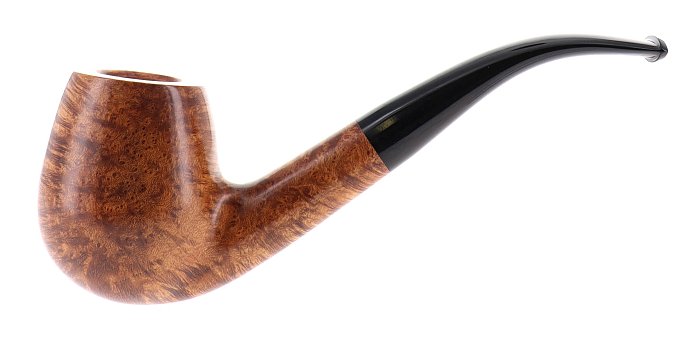 Pipa Castoldi liscia marrone shape bent egg
