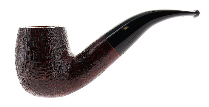 Pipa Savinelli Punto Oro GOLD 616 KS sabbiata marrone shape chubby bent billiard