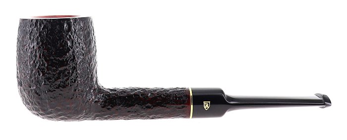 Pipa Savinelli Roma 114 KS rusticata marrone Capiente Billiard dritta, filtro 9mm