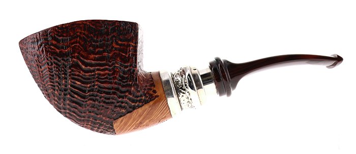 Pipa Ser Jacopo dalla Gemma S2 C PULCHRA sabbiata marrone shape panel dublin semicurva 9mm