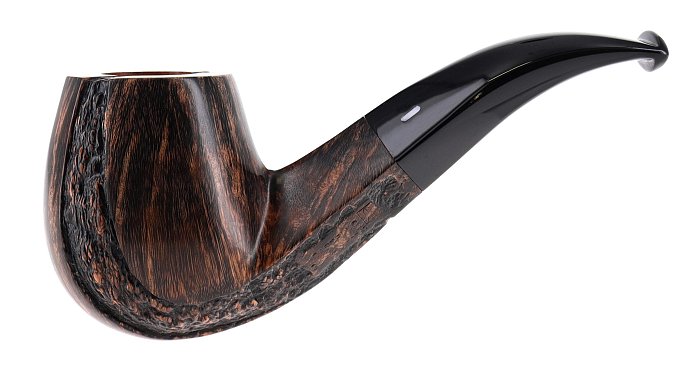 Pipa Castello "CASTELLO" G parzialmente rusticata shape magnum bent egg