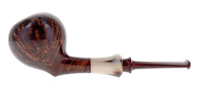Pipa BRENTEGANI LISCIA marrone shape canted acorn