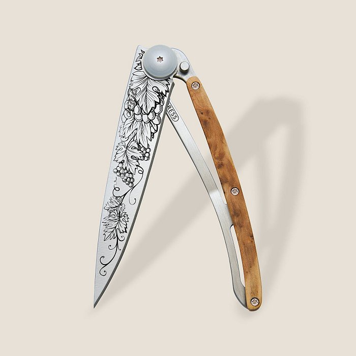 Deejo - Coltello 37G Grand Cru - Legno di Ginepro