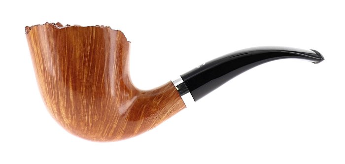 Pipa Il Ceppo GRUPPO 5 liscia fiammata shape half bent dublin barktop