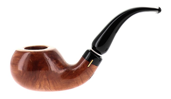 Pipa Amorelli ** 2 STELLE liscia chiara shape bent tomato